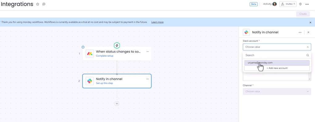 mondaycom workflow integration