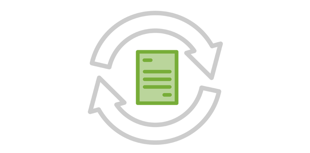 [Translate to English:] Icon: Formular im bewegten Kreis