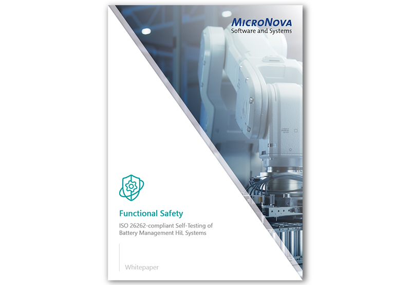 Whitepaper: Functional safety through ISO 26262-compliant self-tests of battery management HiL systems