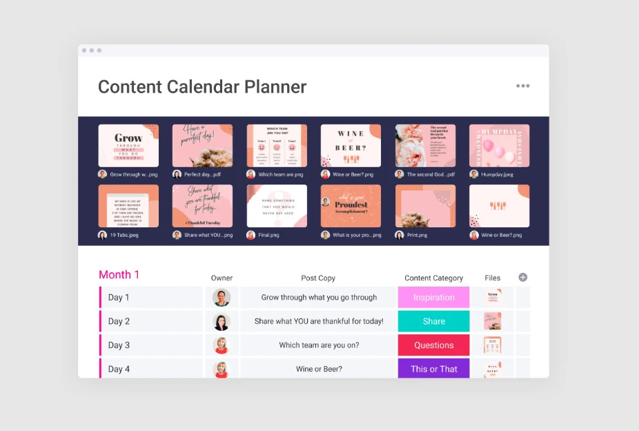 Social Media Kalender Planner