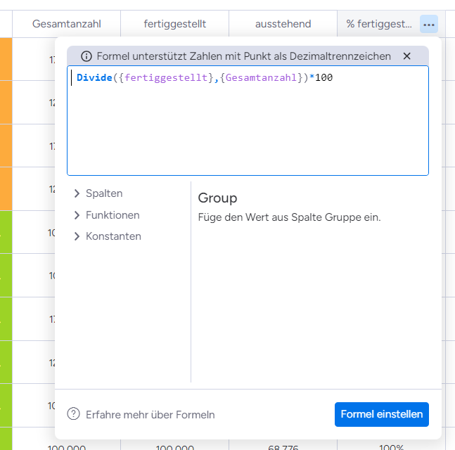 monday.com Formeln für Elfen