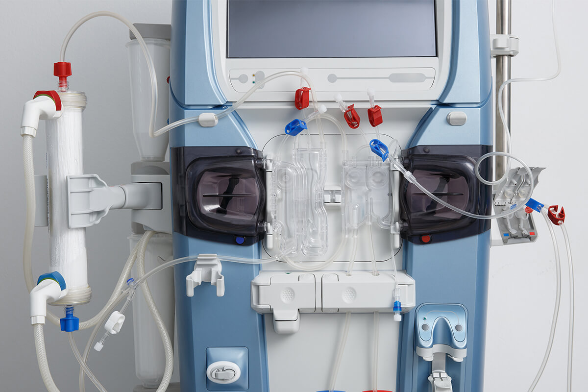 Ausschnitt eines Dialysegeräts